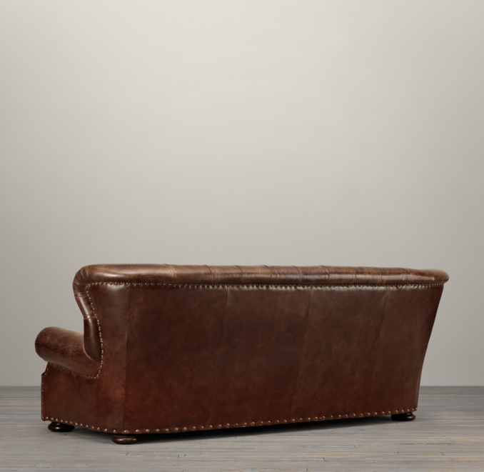 8' Churchill Leather Sofa
