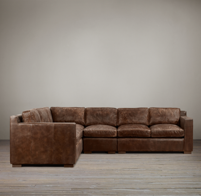Collins Leather L-Sectional