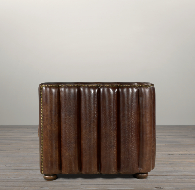 5' Maxime Leather Sofa