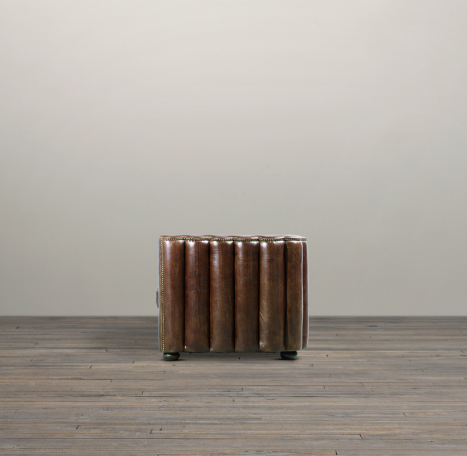 9' Maxime Leather Sofa