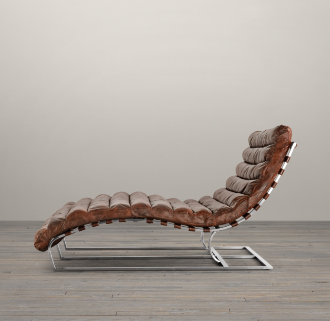 Oviedo Leather Double Wide Chaise 