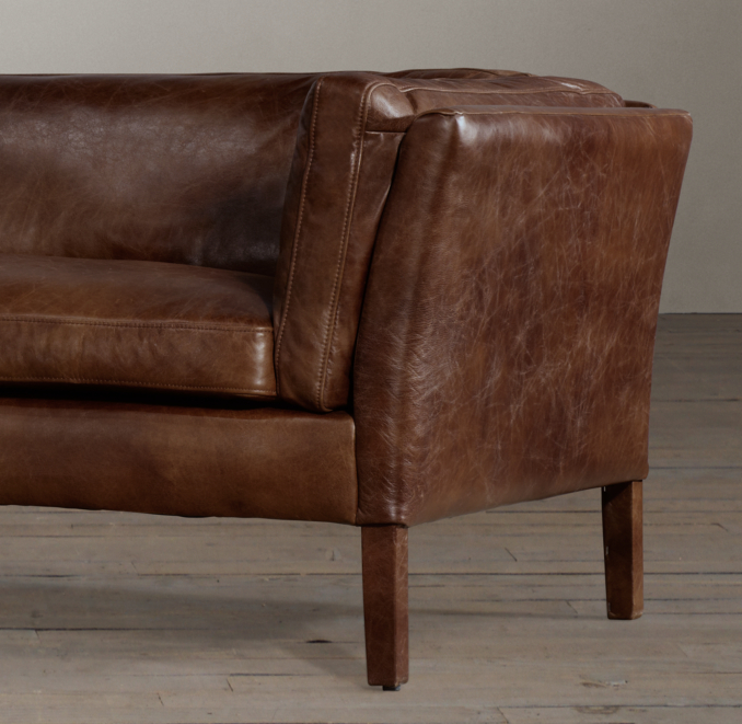 9' Sorensen Leather Sofa
