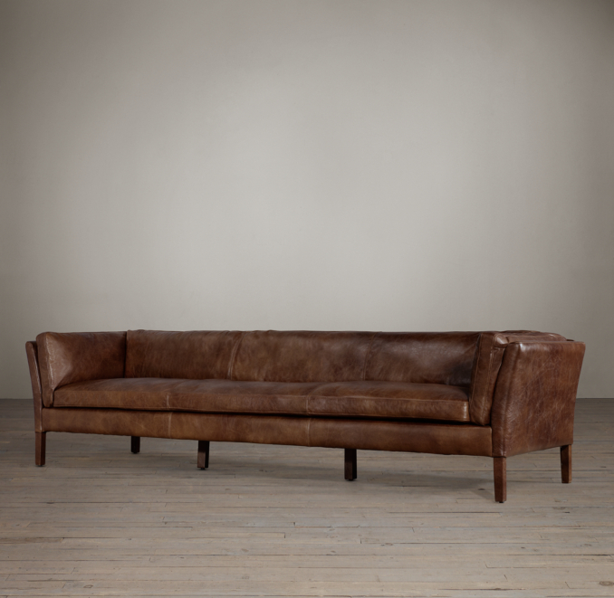 9' Sorensen Leather Sofa