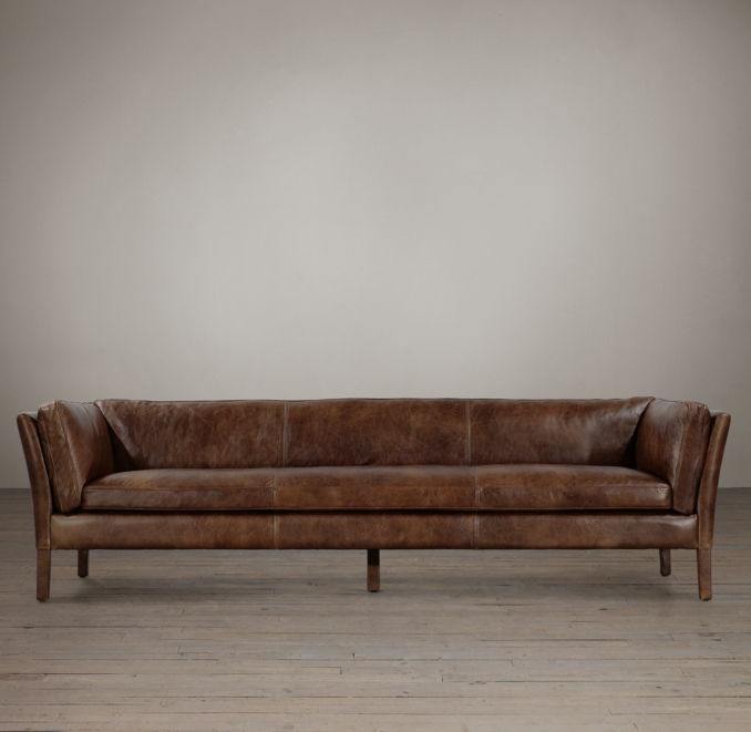 8' Sorensen Leather Sofa