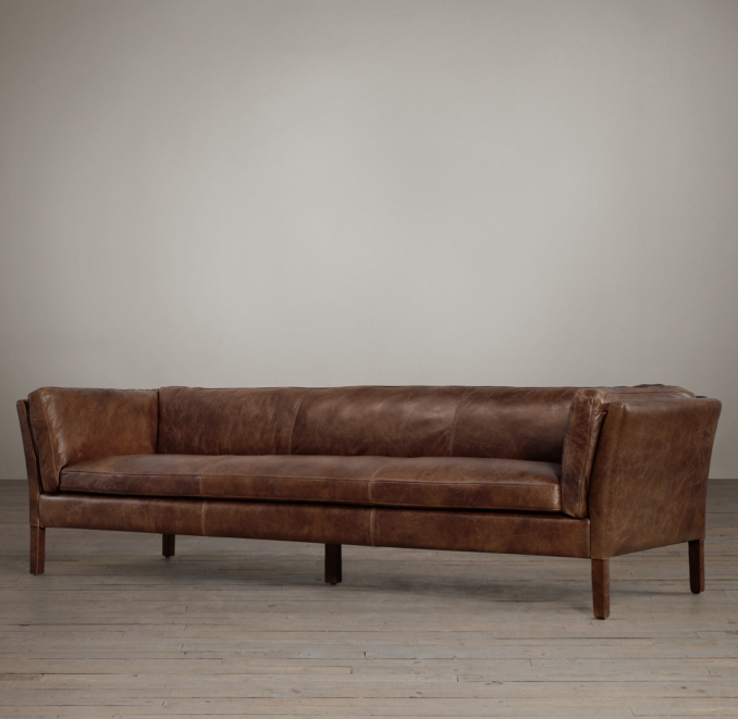 8' Sorensen Leather Sofa