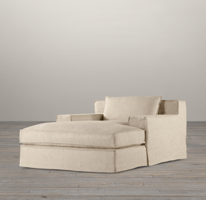 Capri Slipcovered Chaise