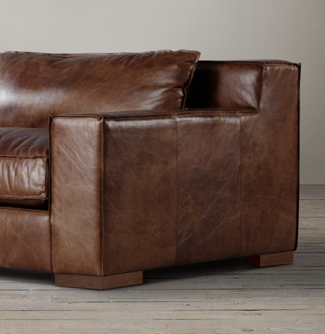 5' Capri Leather Sofa