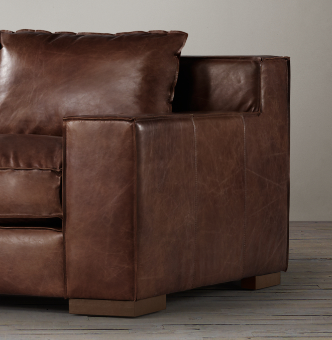 6' Capri Leather Sofa