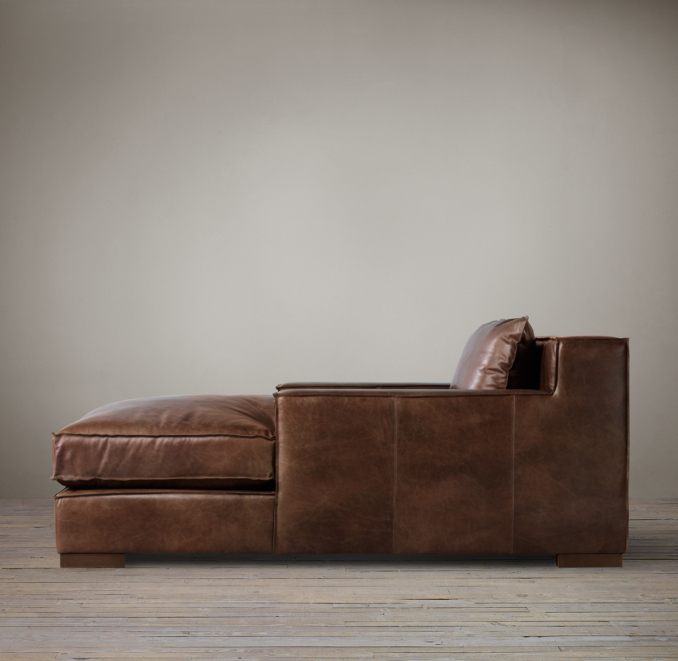 Capri Leather Chaise
