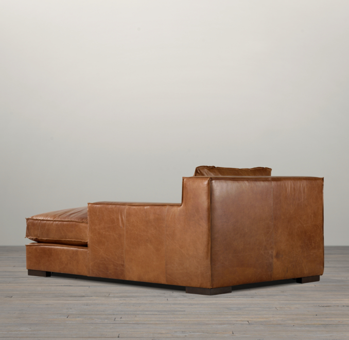 Capri Leather Chaise