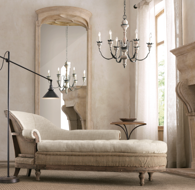 Deconstructed French Victorian Right-Arm Chaise