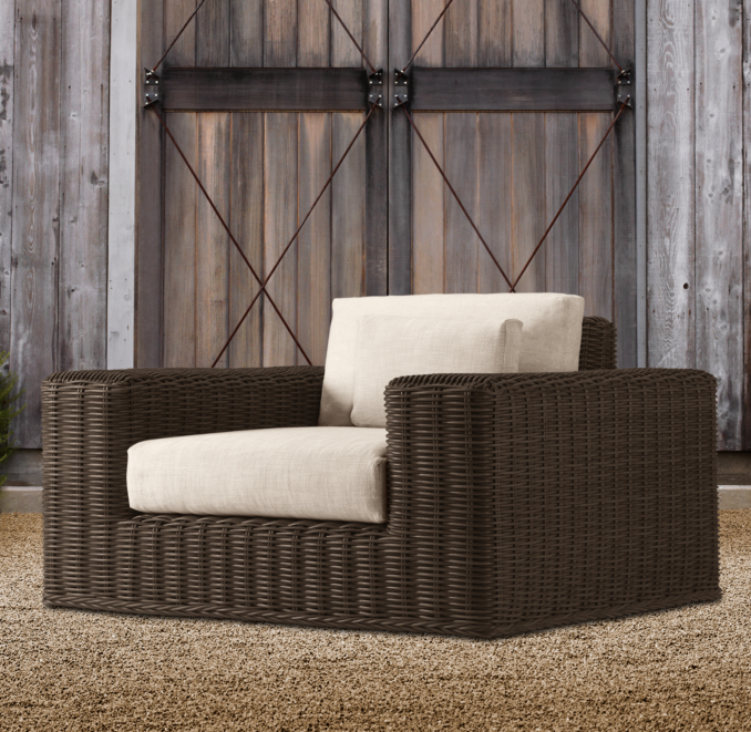Majorca Luxe Lounge Swivel Brown