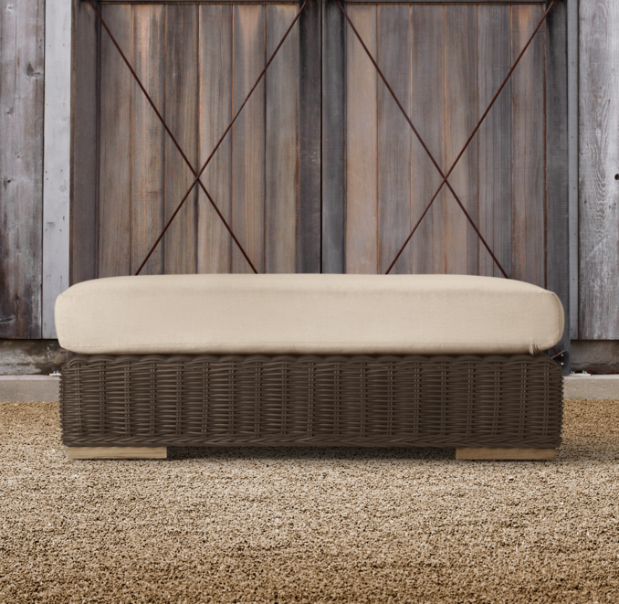 Majorca Luxe Ottoman Brown