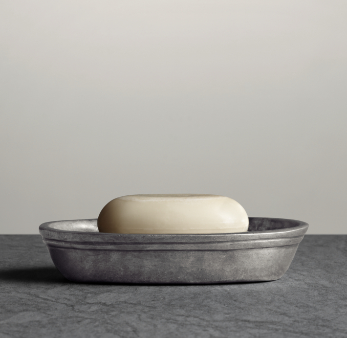 Apothecary Pewter Accessories - Soap Dish