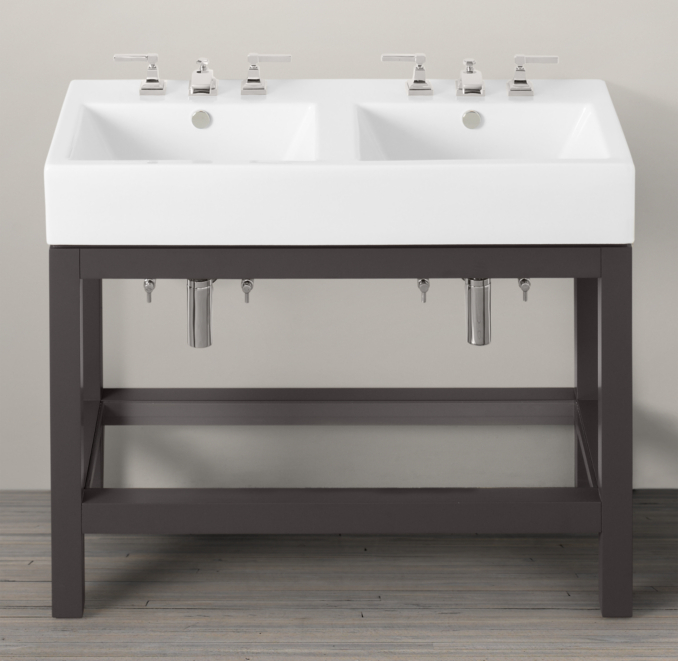 Hutton Double Console Sink