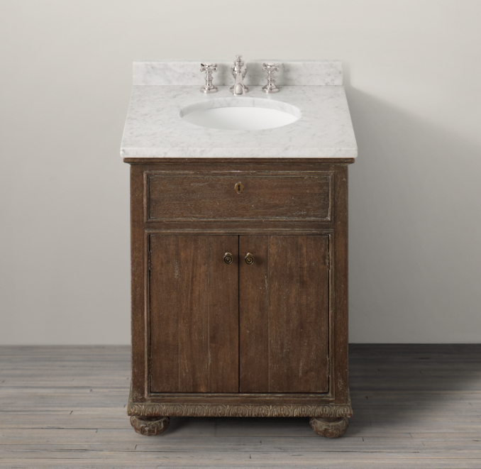 St. James Powder Vanity Sink Base