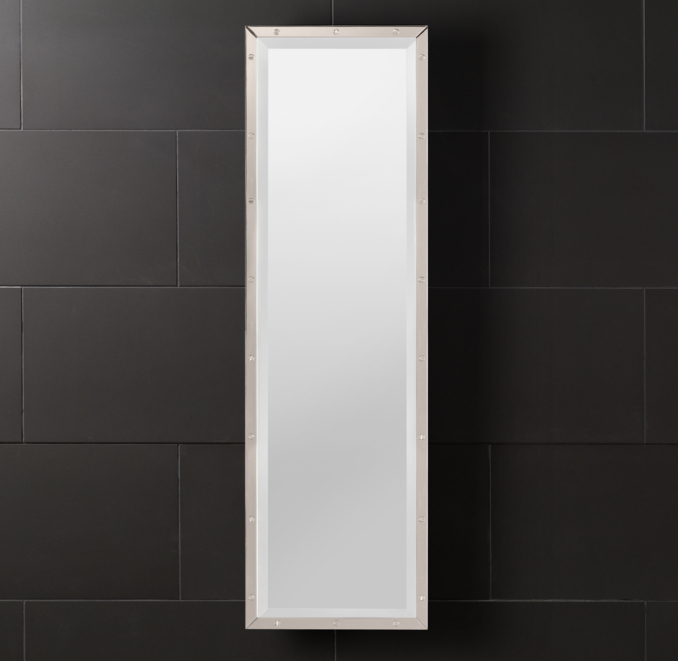 Rivet Full-Length Medicine Cabinet Polished Nickel