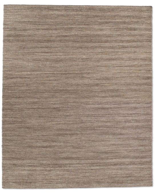 Textured Striped Wool Rug - Marled