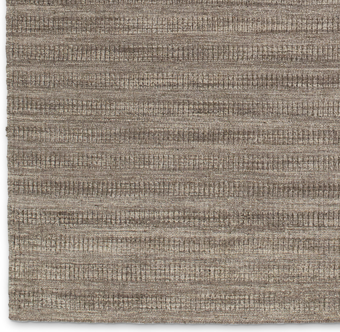 Textured Striped Wool Rug Swatch - Marled