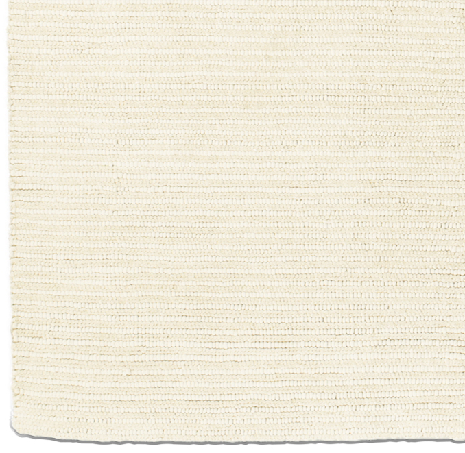 Textura Stripe Wool Rug Swatch - Cream