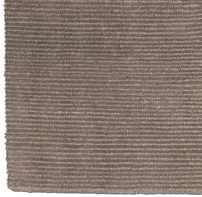Textura Stripe Wool Rug Swatch - Mocha