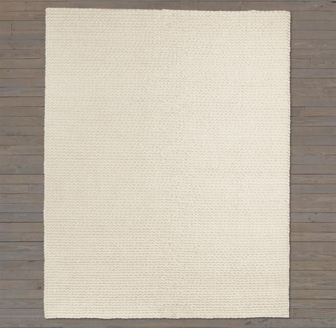 Textura Twist Wool Rug Swatch - Cream