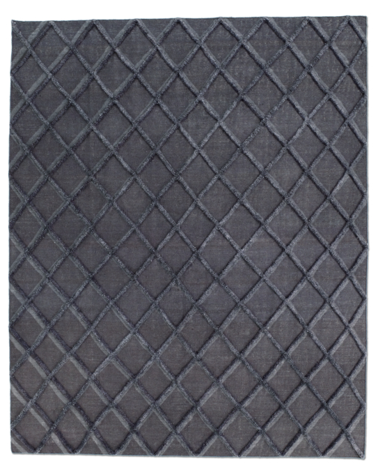 Diamante Flatweave Rug - Charcoal/Charcoal