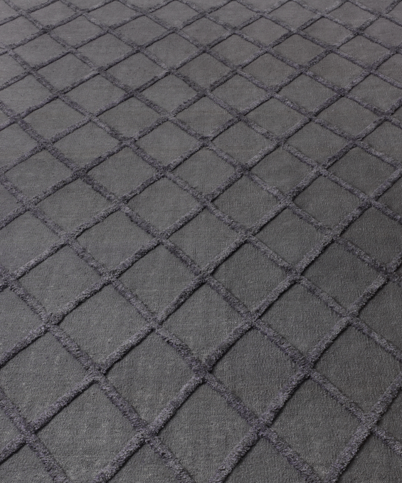 Diamante Flatweave Rug - Charcoal/Charcoal