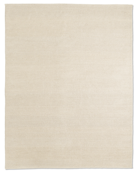 Textura Plaited Wool Rug - Cream