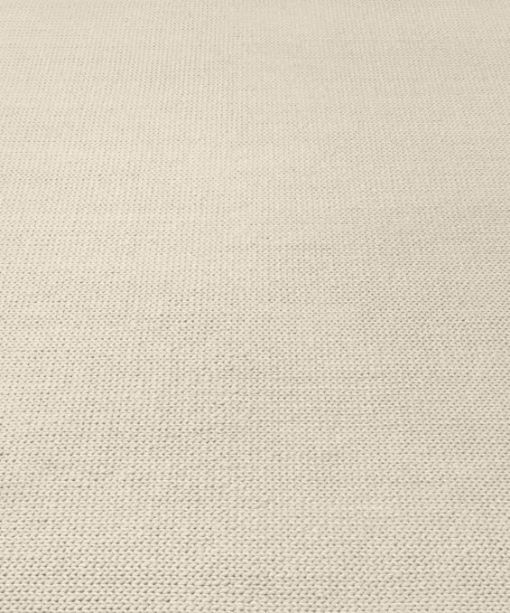 Textura Plaited Wool Rug - Cream