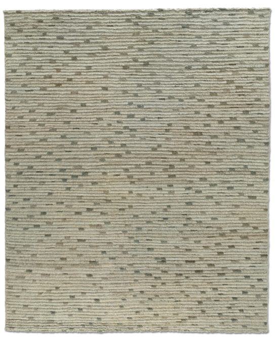 Naturale Ribbed Wool Rug - Grey