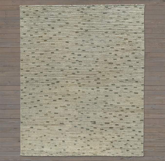 Naturale Ribbed Wool Rug Swatch - Grey