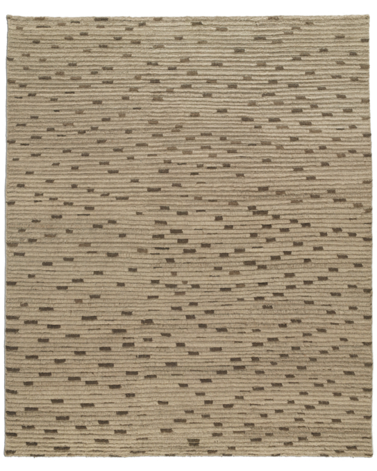 Naturale Ribbed Wool Rug - Mocha