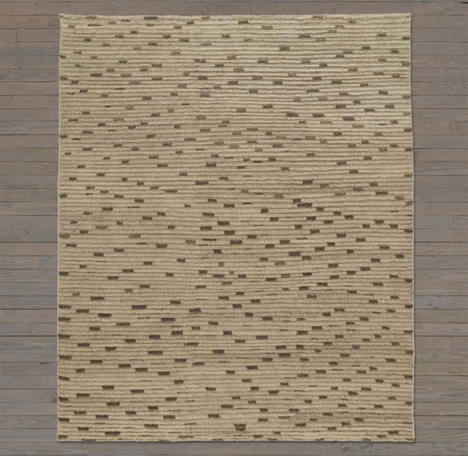 Naturale Ribbed Wool Rug Swatch - Mocha