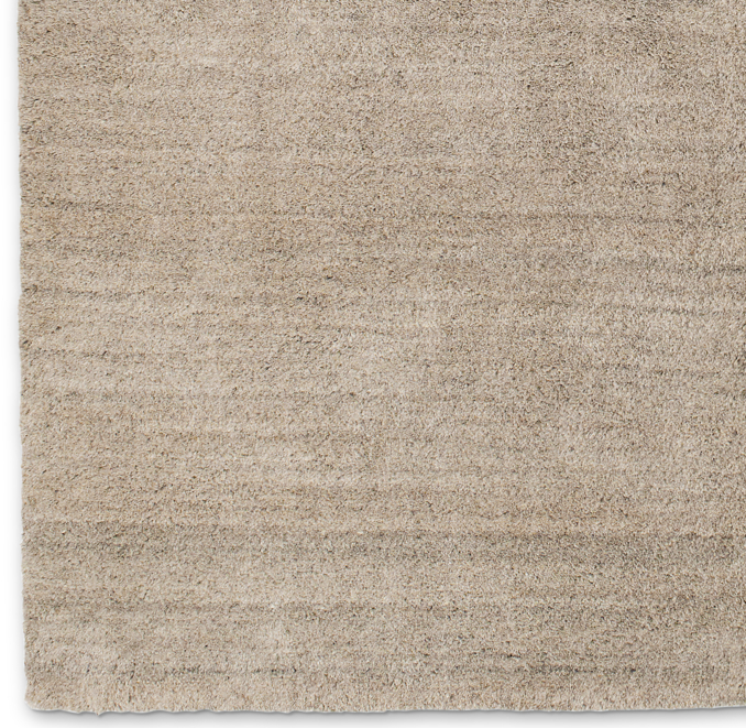 Luxe Heathered Wool Rug Swatch - Sand