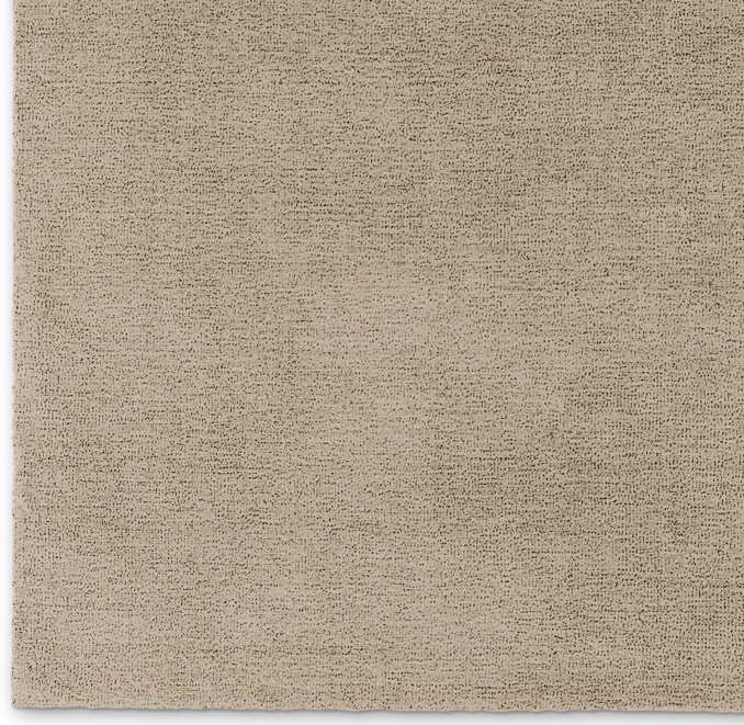 Luxe Heathered Wool Rug Swatch - Heathered Grey