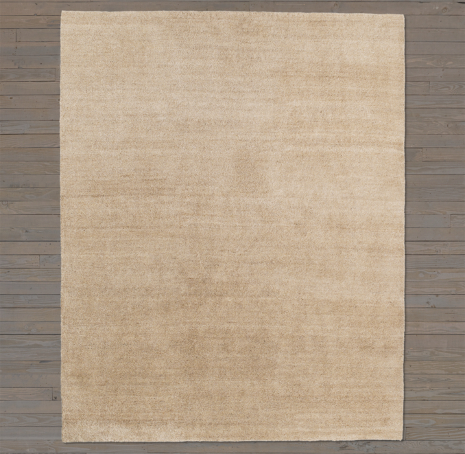Luxe Heathered Wool Rug Swatch - Camel