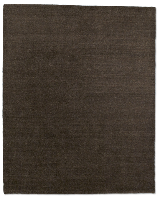 Luxe Heathered Wool Rug - Chocolate