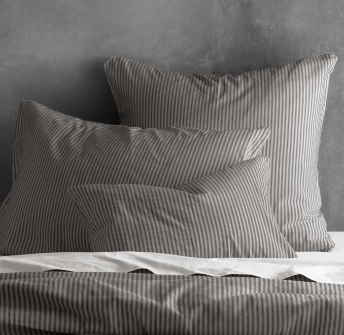 Garment-Dyed Ticking Stripe Sham