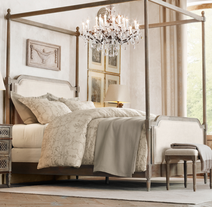 Italian Vintage Trellis Print  Duvet Cover