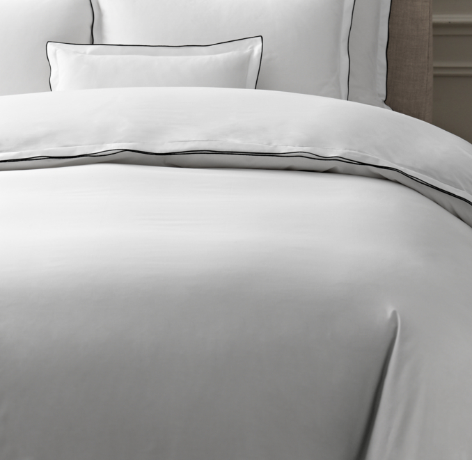 Italian Tipped Satin Stitch Duvet Cover
