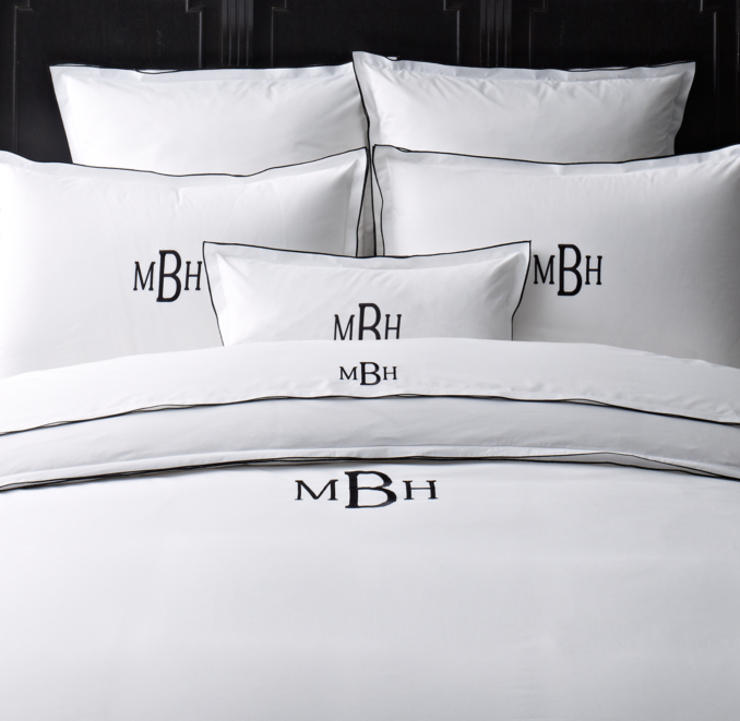 Italian Tipped Satin Stitch Sheet Set