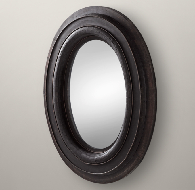 Oval Mirror - Black 
