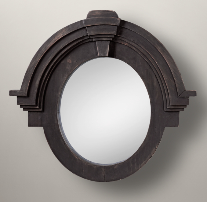 Mansard Mirror Black