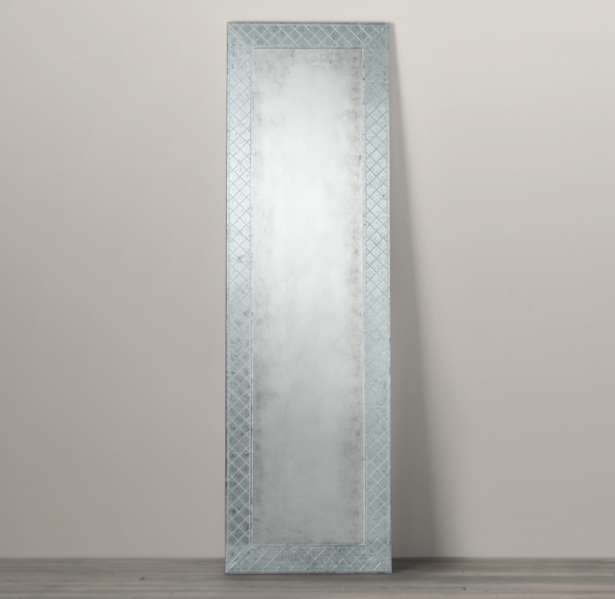 18th C. Venetian Cut-Glass Leaner Mirror