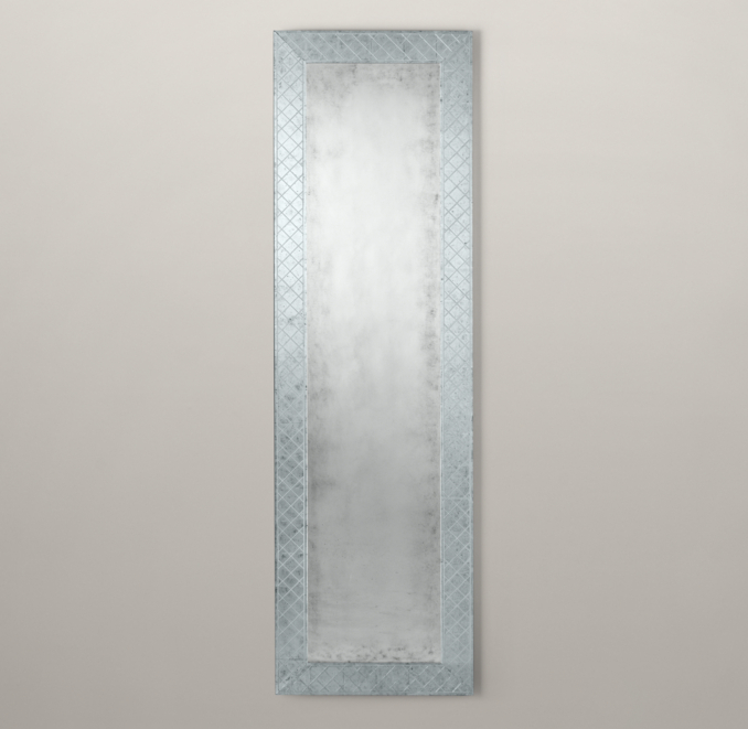 18th C. Venetian Cut-Glass Leaner Mirror