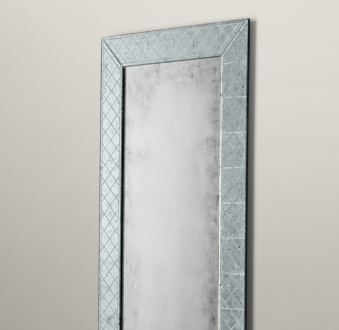 18th C. Venetian Cut-Glass Leaner Mirror