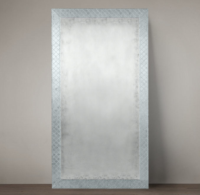 18th C. Venetian Cut-Glass Leaner Mirror