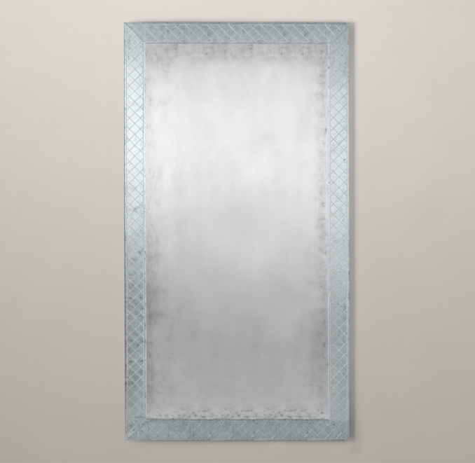 18th C. Venetian Cut-Glass Leaner Mirror