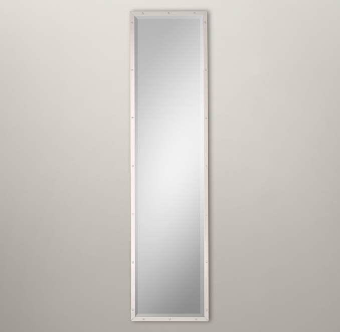 Bistro Polished Nickel Narrow Leaner Mirror